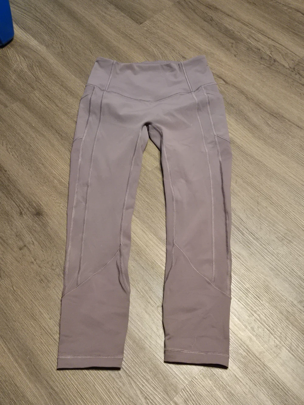 lululemon athletica Cropped Pants in Burgundy with Silver Logo Small 6